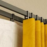 fixation des rideaux à l'avant-toit en anneau