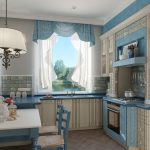 rideaux courts dans la cuisine