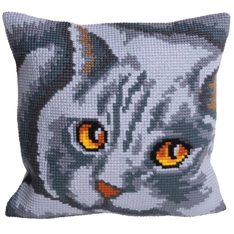 oreiller croix chat