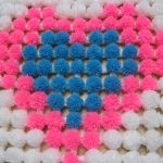 couverture de pompon coeur