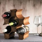 idées de photo de stand de bouteille de vin