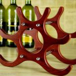 revue de photo de porte-bouteille de vin