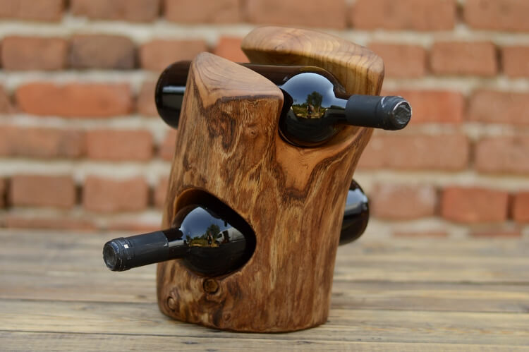 support de bouteille de vin
