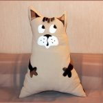 oreiller chat design