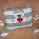 oreiller chat photo décor