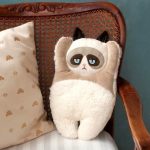 oreiller chat idées de décor