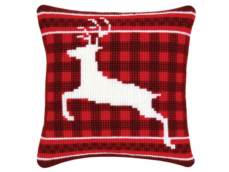 oreiller de cerf blanc