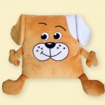 conception de photo de chien d'oreiller