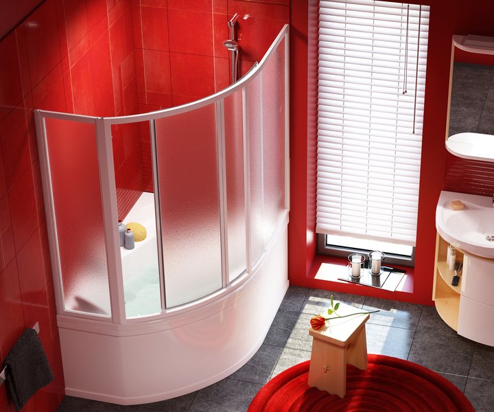 idées de rideaux de salle de bain