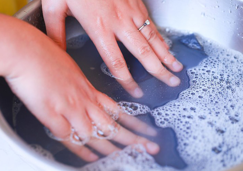 lavage à la main