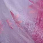 tulle rose brodé