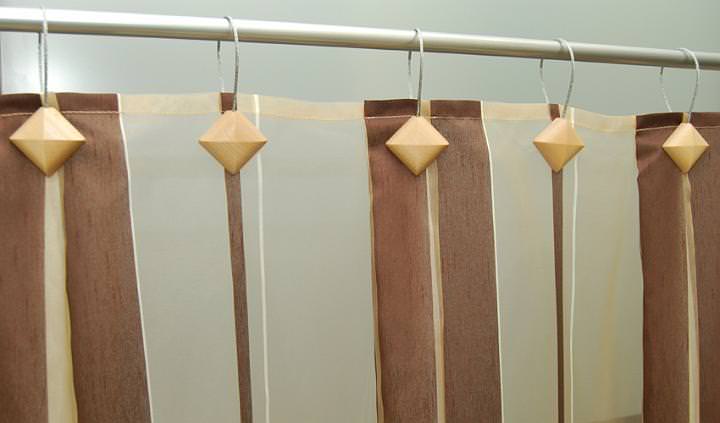opções de foto de cortinas de banheiro
