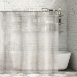 idées de rideaux d'angle de salle de bain