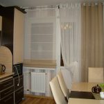 langsir untuk dapur pada foto hiasan grommet