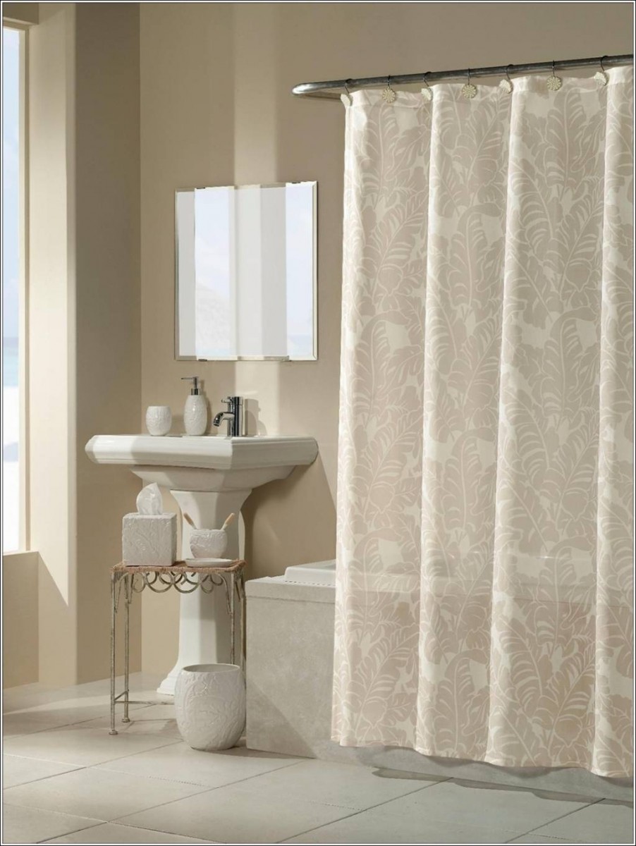 rideaux pour le bain d'angle