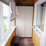 rideaux sur le balcon