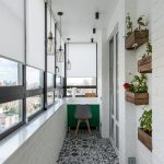 rideaux sur le balcon