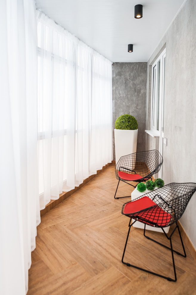 rideaux sur les options de conception de balcon