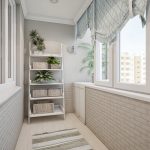 rideaux sur le balcon