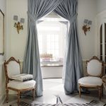 rideaux sur la porte décor photo