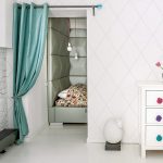 rideaux sur la porte décor photo