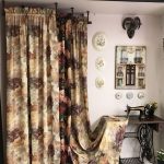 rideaux sur le décor photo cordon
