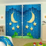 rideaux avec décor de stars