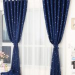 rideaux avec décor de stars