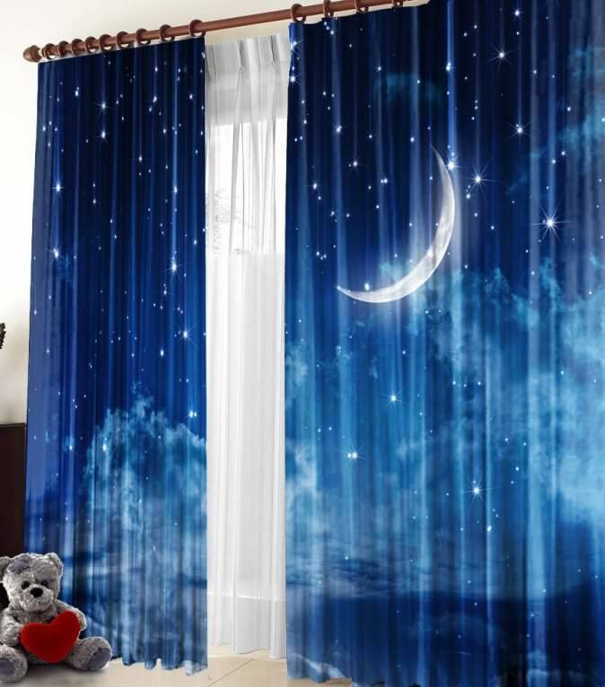 rideaux avec des idées intérieures étoiles