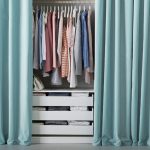 rideaux dans le vestiaire photo