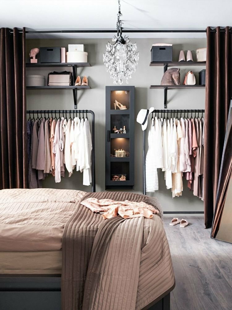 rideaux dans le vestiaire photo