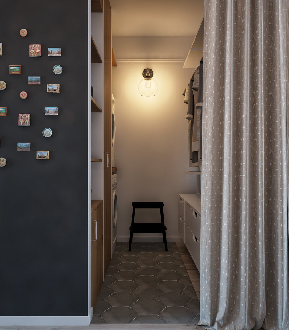 rideaux dans le vestiaire photo