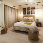rideaux dans le dressing