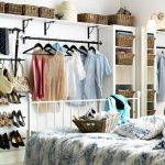 Rideaux dans le dressing