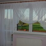 rideaux courts dans le salon