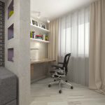 rideaux dans la chambre d'un garçon adolescent