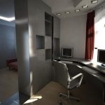 rideaux dans la chambre d'un intérieur de garçon adolescent