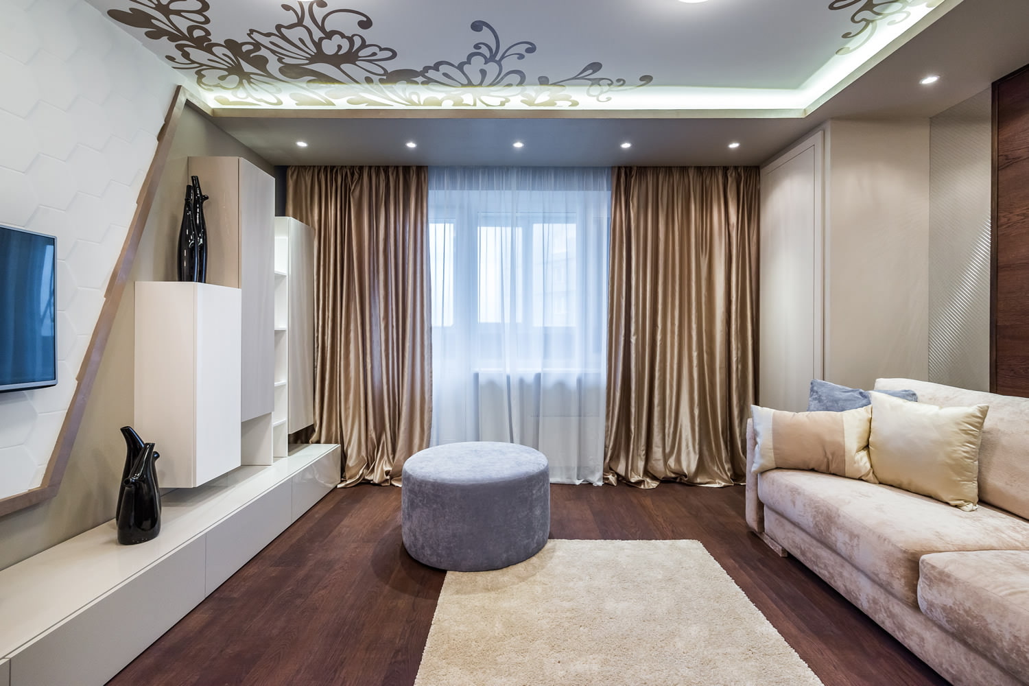 rideau dans le salon