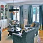 rideaux de draperie dans le salon