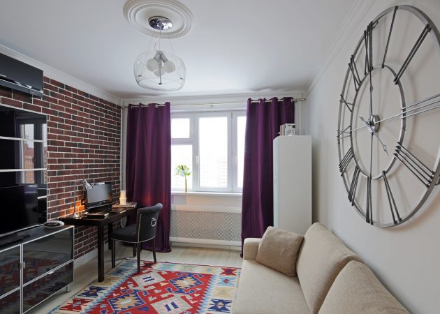 rideaux en design d'intérieur de style moderne