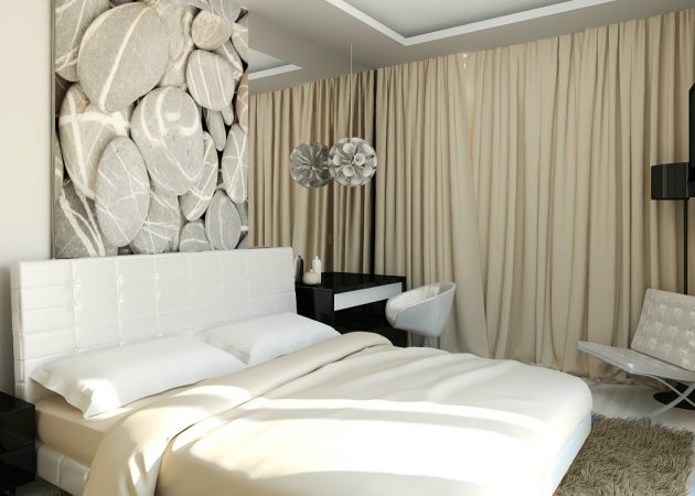 rideaux dans un décor photo de style moderne
