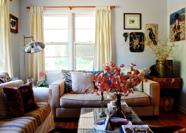 rideaux dans la conception de photo de style moderne