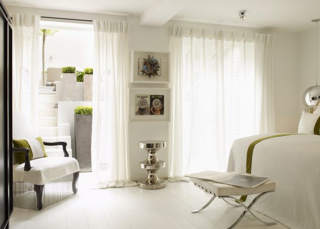 rideaux dans les options de photo de style moderne