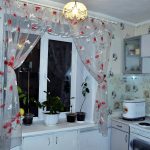 rideaux pour les coquelicots de cuisine