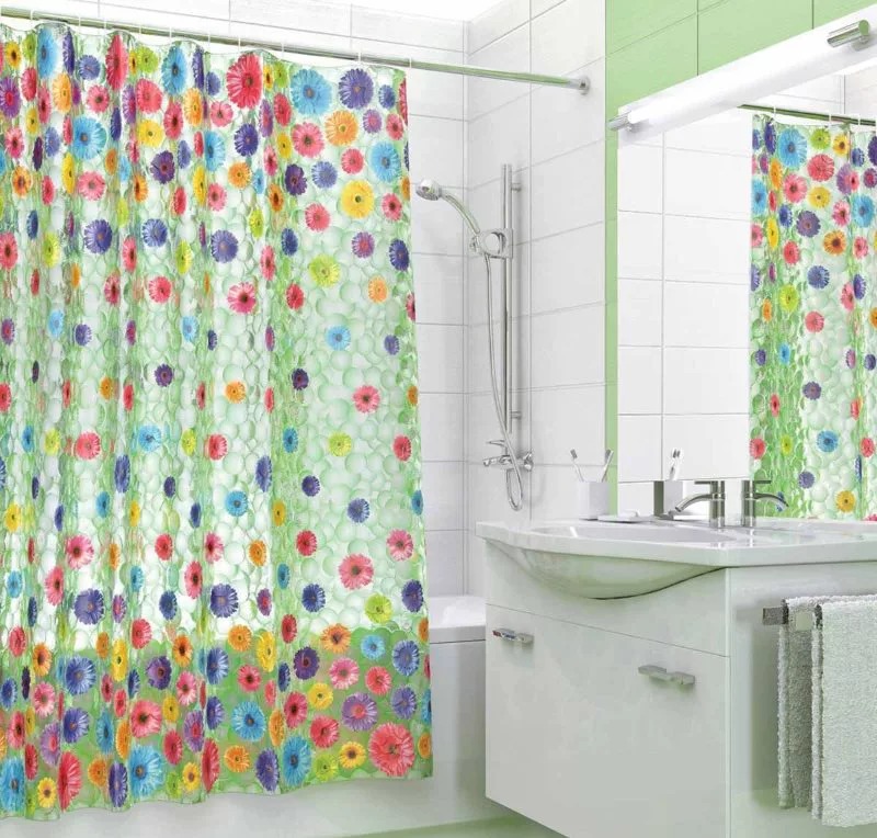 Cortinas de banheiro de silicone