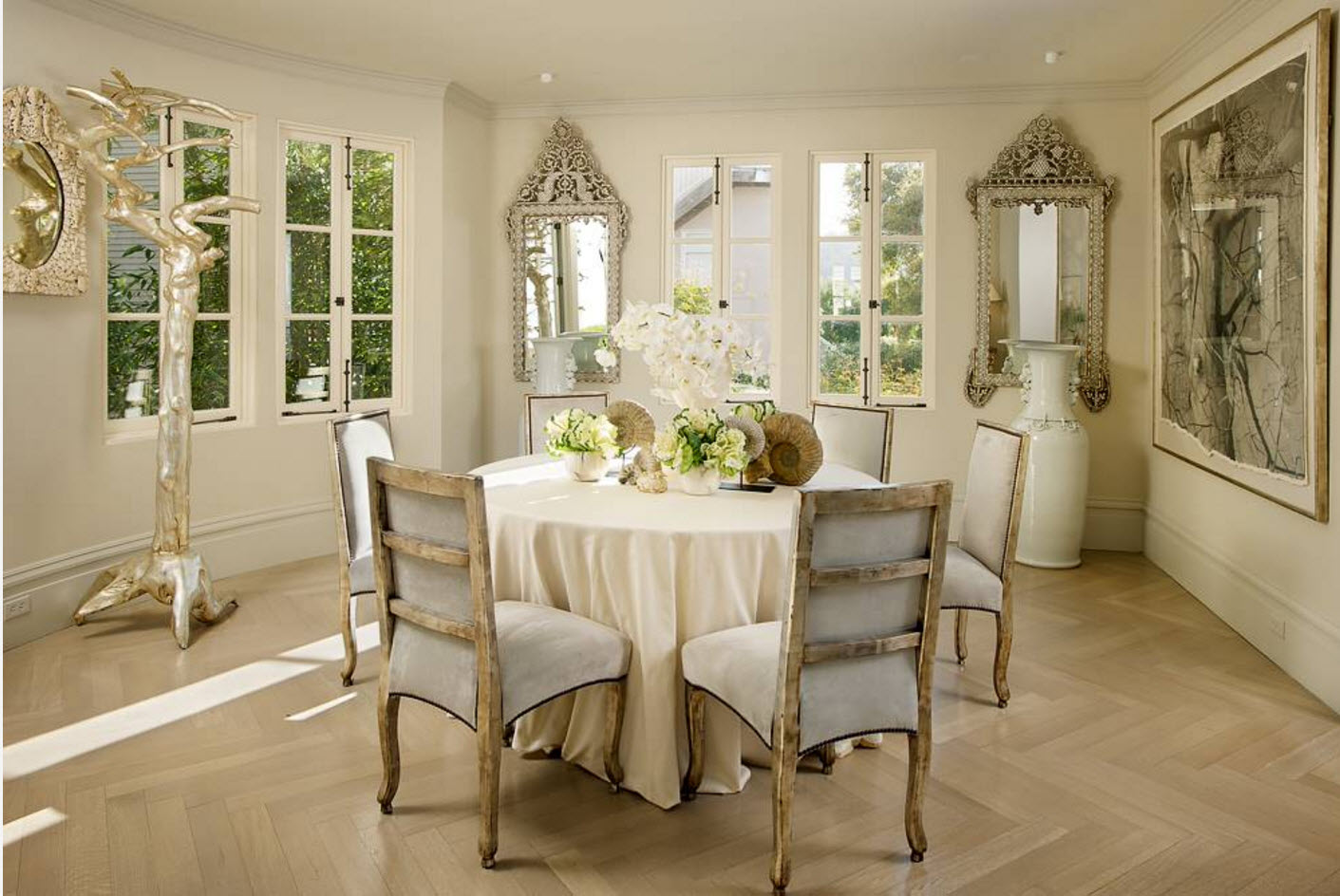 Nappe sur la photo du design de la table