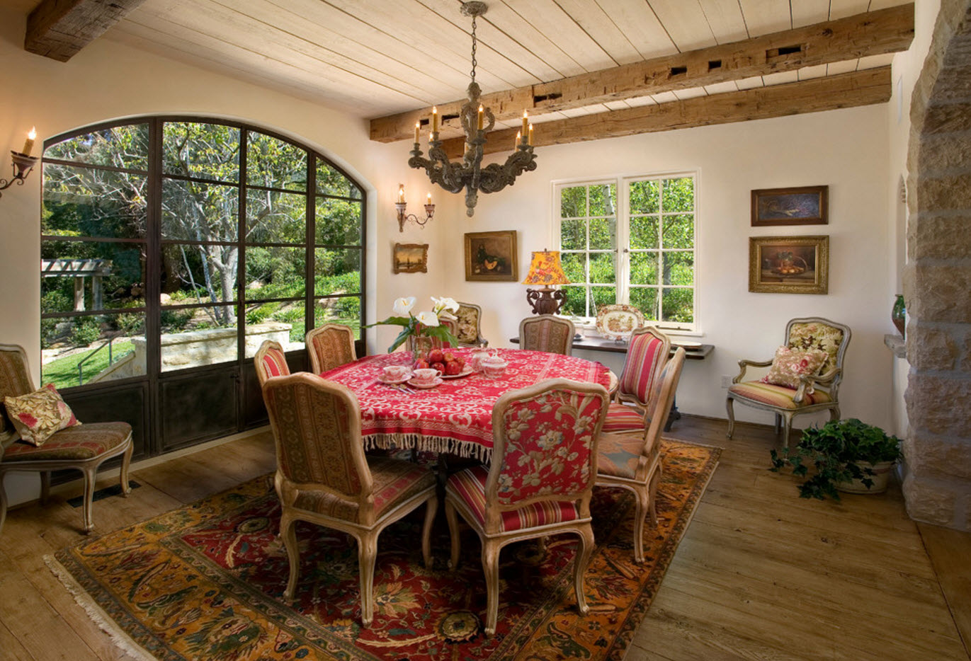nappe sur la conception de la photo de table
