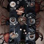 Nappe sur la revue de table