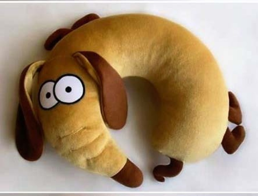 oreiller de voyage de chien