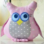 hibou oreiller décor